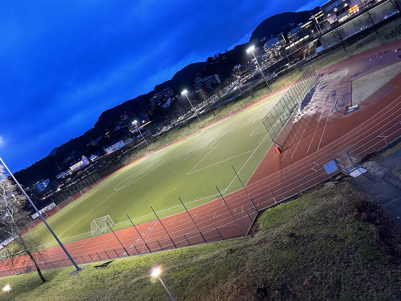 Bilde frå fotballbane