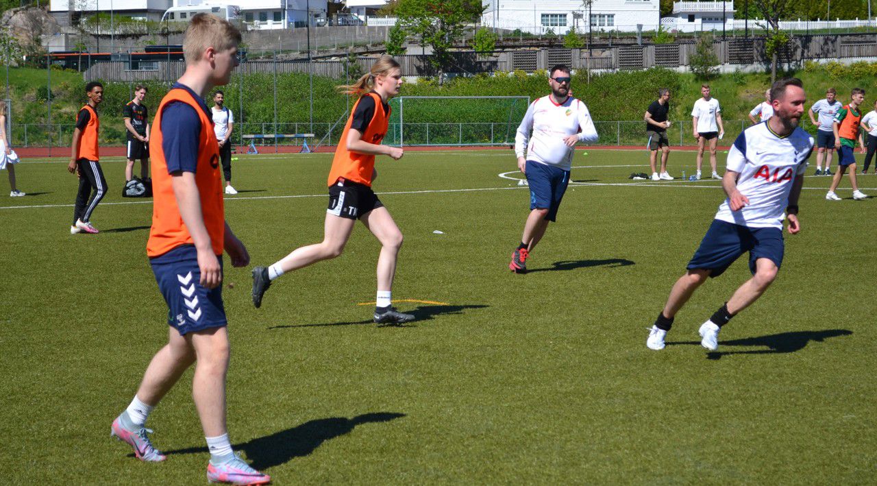 Foto fra kampen mot lærerne