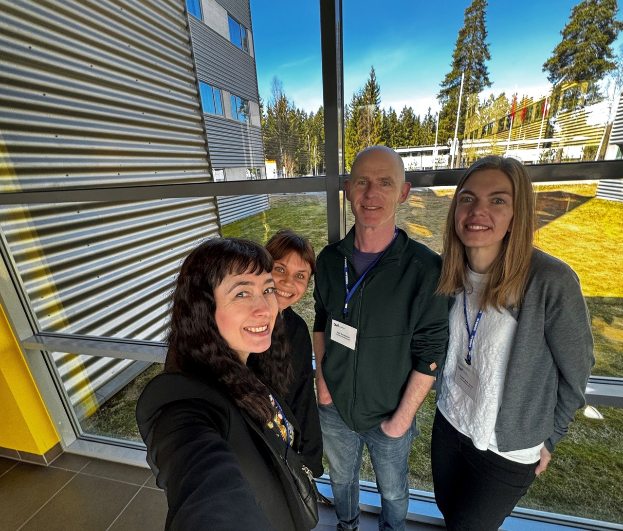 Selfie av Kari, Kjersti, Odin og Borghild
