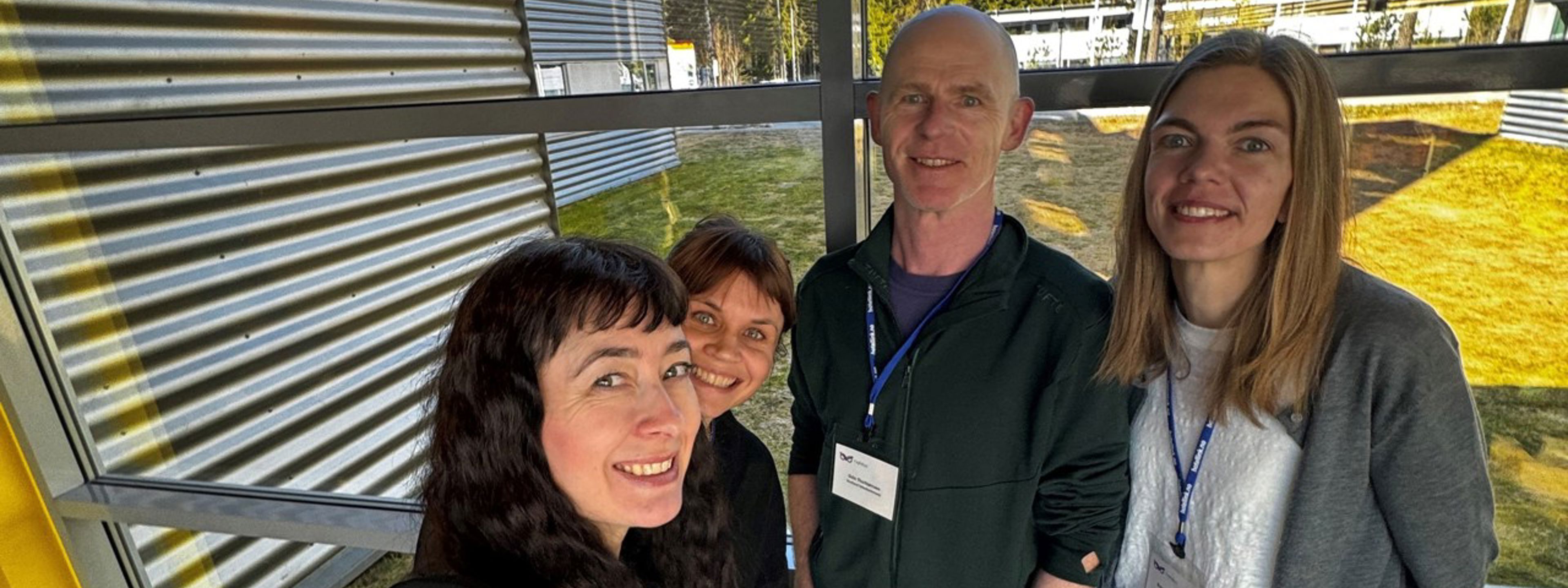 Selfie av Kari, Kjersti, Odin og Borghild