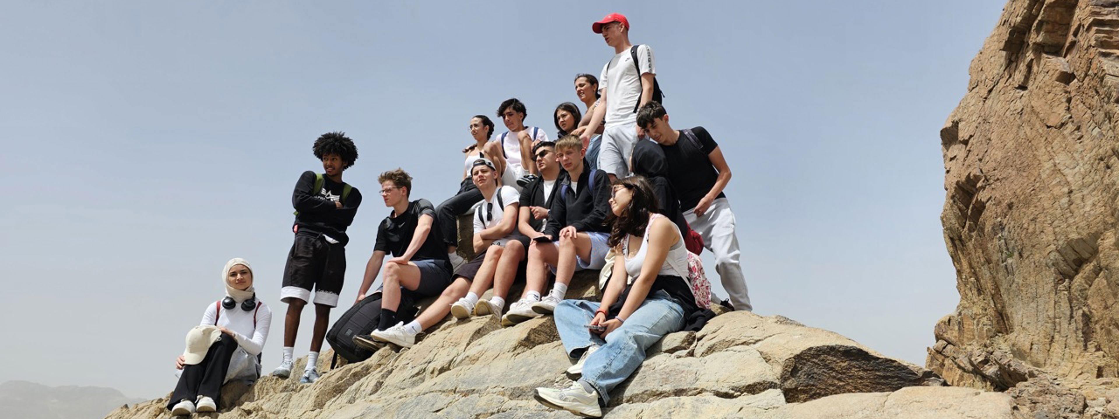 Foto av elever på f