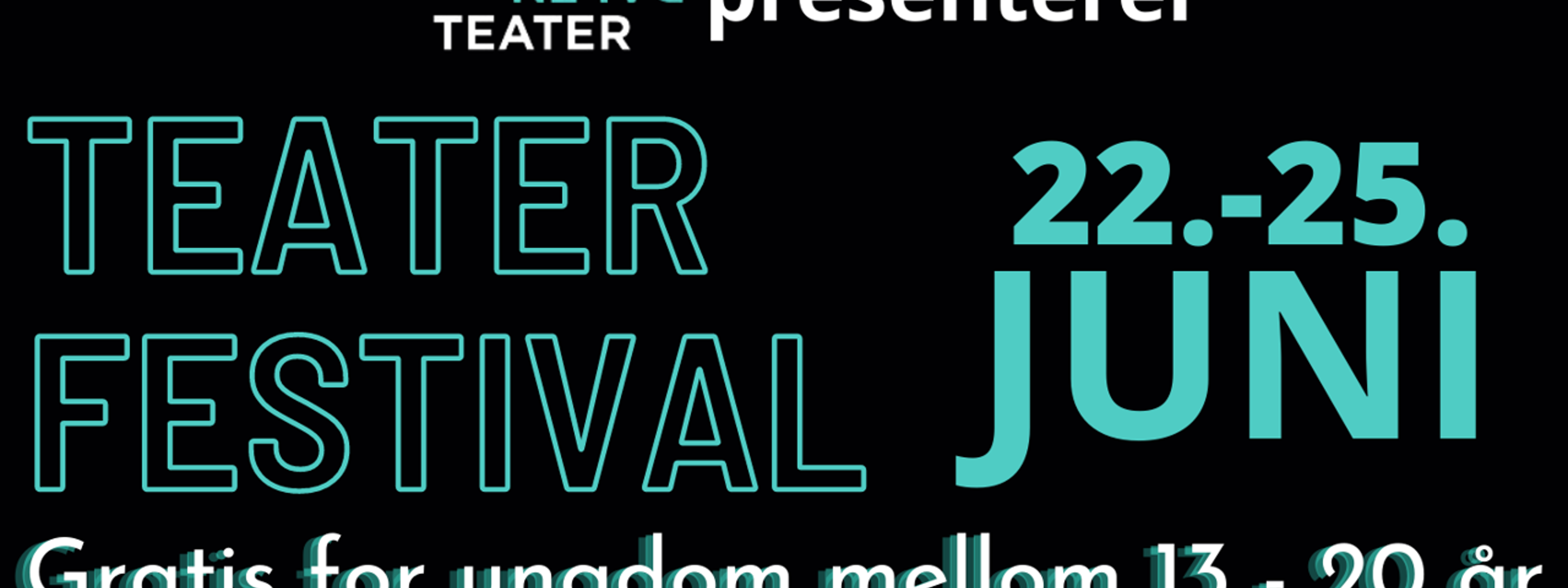 Utsnitt av plakat for Teaterfestival