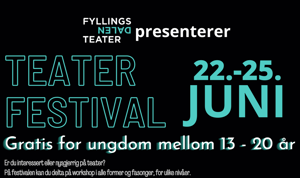 Utsnitt av plakat for Teaterfestival